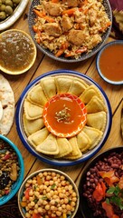 Islamic cooking, Ramadan food, Iftar table