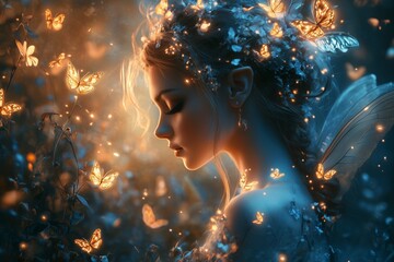 Enchanted Fairy with Butterflies