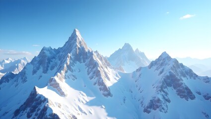 Obraz premium Snowy Mountain Peaks: 