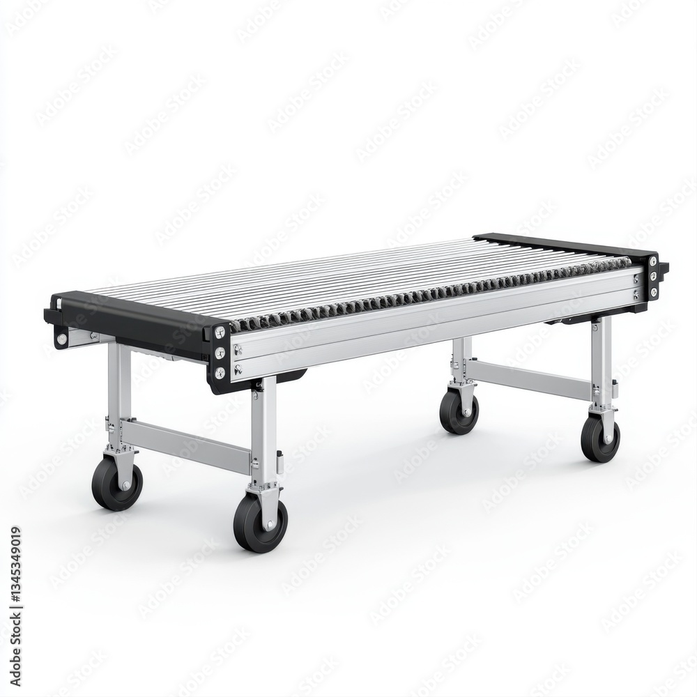 Poster portable rolling conveyor system for efficient material handling in industrial and warehouse environ