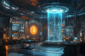 Futuristic Laboratory Interior