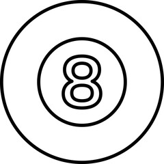 Sport - icon - black outline - Illustration Design