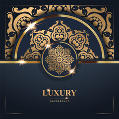 Luxury Background with Intricate Gold Ornamentation (1)