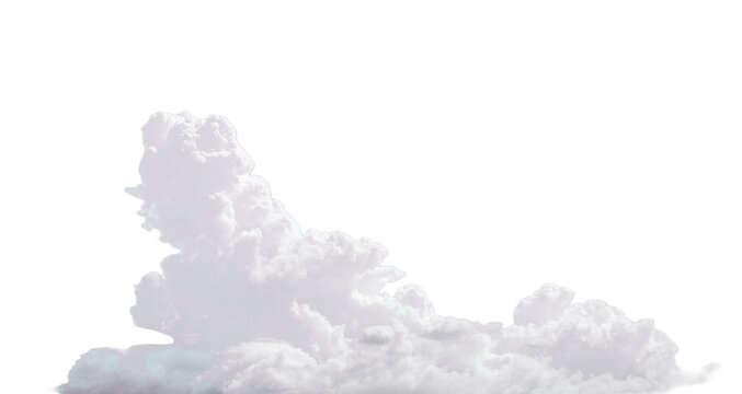 ふわふわの積乱雲　夏の雲