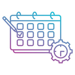 schedule icon element for design