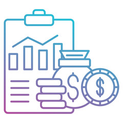 Profit icon element for design