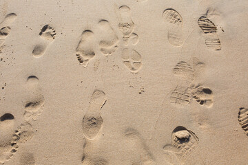 Footprints in the sand
