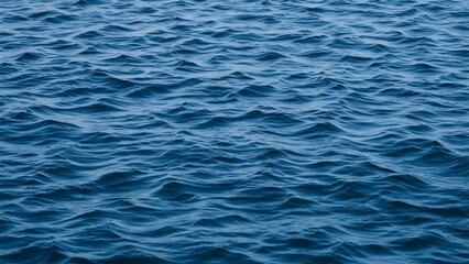 Serene Ocean Waves, Deep Blue Texture
