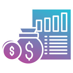 Obraz premium finance icon element for design