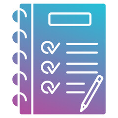 Fototapeta premium agenda icon element for design