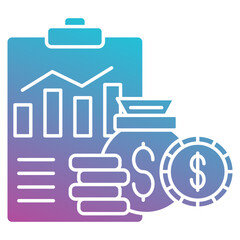 Profit icon element for design