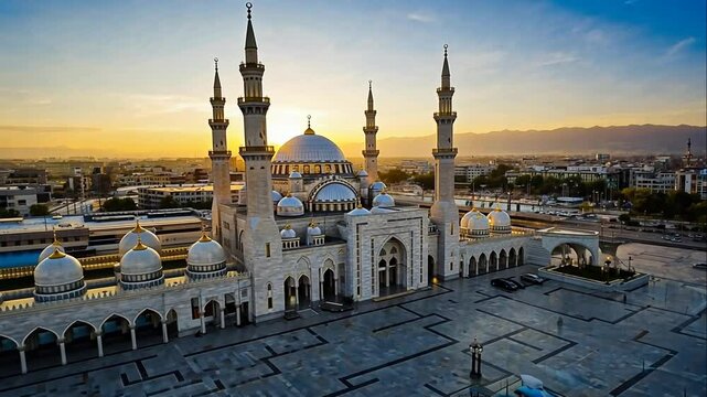 Magnificent Akhmad Kadyrov Mosque in Grozny, Chechnya &ndash; A Masterpiece of Islamic Architecture