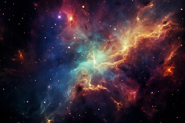 subject, in all its grandeur, encompasses vast expanse of cosmos, adorned with galaxies, stars, nebulae, and an overwhelming feeling of belonging to a greater and more profound existence beyond one ow