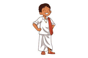 Indian Kids Characters Smiling