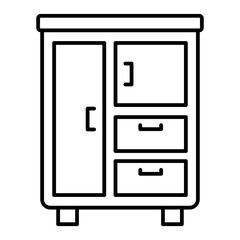 cabinet outline icon