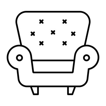 recommend clip art: armchair outline icon