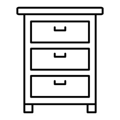 drawers outline icon