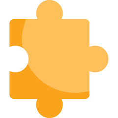 Puzzle - flat icon - illustration