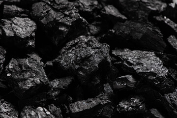 Natural black wood charcoal texture background