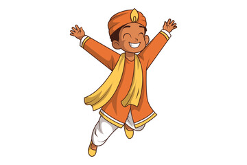 Indian Kids Characters Dancing