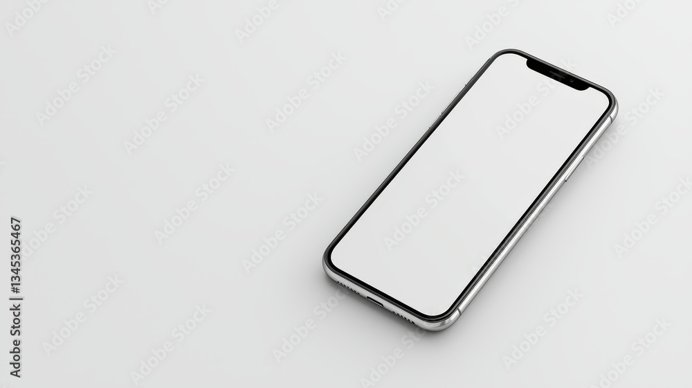 Poster clean mockup template for app and website showcase modern