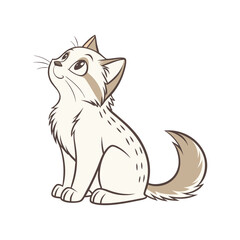 "Adorable Playful Cartoon Cat"