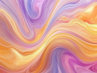 Fototapeta premium Abstract Swirling Pastel Hues Artwork