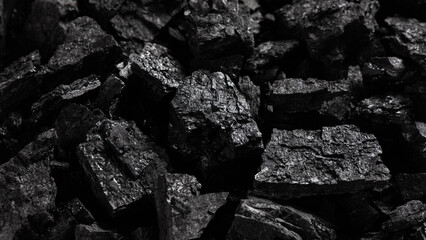 Natural black wood charcoal texture background