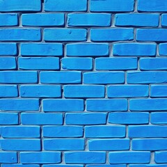 Blue brick wall background, Blue texture wallpaper 