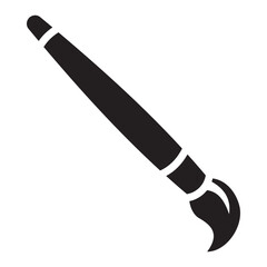 Drawing Simple trendy paint brush flat style icon vector design symbol illustration.