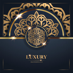Luxury Background with Intricate Gold Patterns