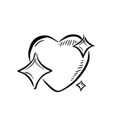 Hand-Drawn Inking Love Gift Box with Surprise Element for Valentine and Celebration