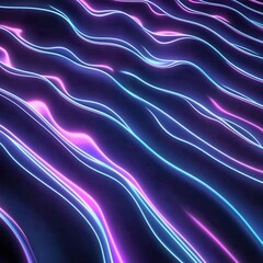 Fototapeta premium Abstract Neon Wave Background Design