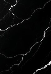 Luxury Polished Marble Texture in Deep Black