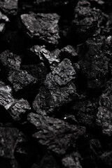 Natural black wood charcoal texture background