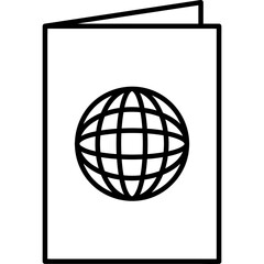 black outline - icon - hotel illustration