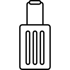 black outline - icon - hotel illustration