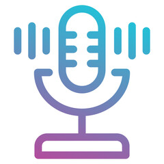 podcast icon element for design