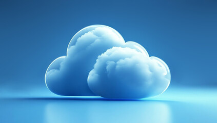 Seamless cloud technology representation digital space 3d render modern