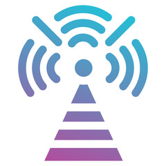 broadcast icon element for design