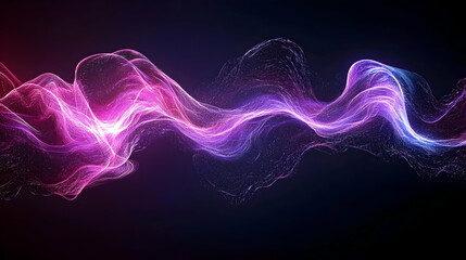 Abstract Glowing Particle Wave Design