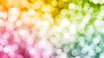 Abstract Bokeh Background With Colorful Circles
