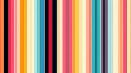 Colorful vertical stripes of various shades create a unique pattern