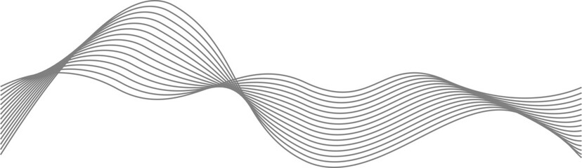 Obraz premium Minimalist Abstract Line Wave Element