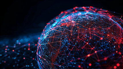 Digital Globe Network Visualization