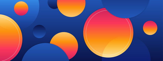 cool orange and blue shape abstract geometric background vector illustration, for website design, wallpaper, and business presentation