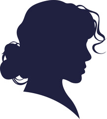 Woman Silhouette Vector Element Set