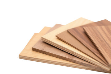 Stack of Wood Veneer Samples, Various Wood Textures