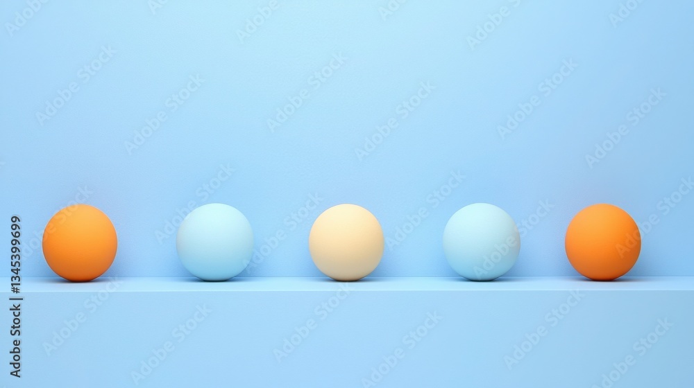 Aufkleber fresh eggs arranged neatly in a row on a rustic surface symbolizing change management and culinary f