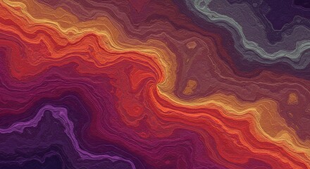Fototapeta premium A colorful swirl of purple, orange, and blue